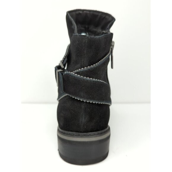 Blondo Boots Vital Ankle Booties Black Suede Casual Zip Waterproof Womens 8M - Picture 7 of 13